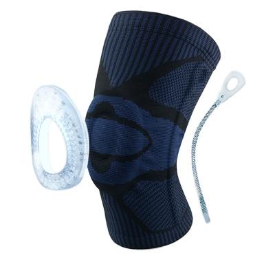 China High Quality Durable Compression Knee Brace For Men Ball Slip Kneepad Anti Running Games Silicone for sale