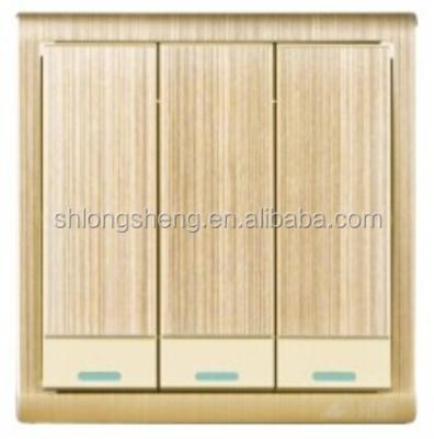 China Gold panel wall switches Q7 86*86mm for sale