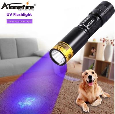 China AloneFire SV317 LED Industrial UV Light Flashlight 365nm Mini Torch Lamp Curing Travel Security Scorpion Currency Currency Detection UV AA Battery for sale