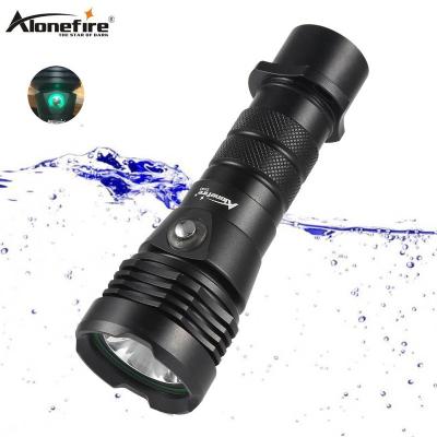 China Camping Alonefire DV43 L2 Led Deep Water Diving Flashlight 12w Powerful Diving Outdoor Waterproof Light 100m Professional Underwater Torch Lamp for sale