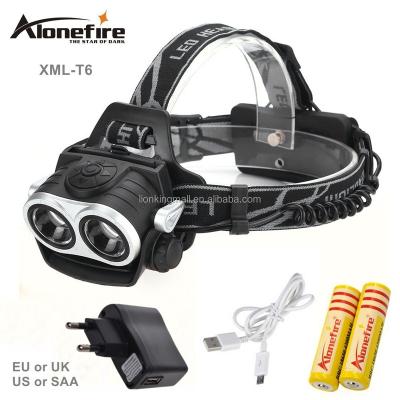 China Cool AloneFire HP20 XM-L T6 LED Zoom Headlight Camping Headlamp Powerful Usb Head Lamp Fishing Camping Growing Light 18650 Battery for sale