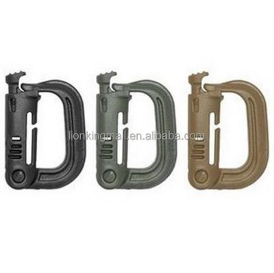 China Outdoor D Shape High Strength Plastic Mountaineering Buckle Backpack Buckle For Outdoor Tactical Packsack Hook EDC Tool D1 for sale