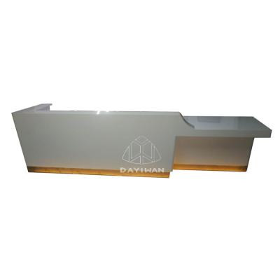 China Color/Size Can Be Customized White Office Reception Restaurant Cash Desk Shop Reception Custom Sale for sale