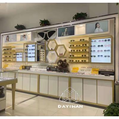 China Wholesale Retail Wooden Optical Store Shop Optical Fixture, Guangzhou Factory Shop Optical Decoration for sale