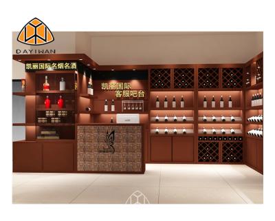 China China Guangzhou Factory Customized Supplies Rack Liquor Store Display Used Shelving Decoration Equipment for sale