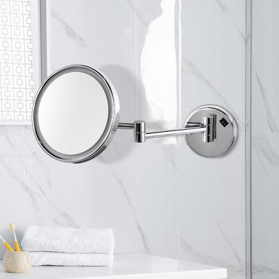 China Greenfrom Hot Sale Hotel Bathroom Round Vanity Led Lighted Mirror Wall With Frame Led Lights Gmr830 for sale