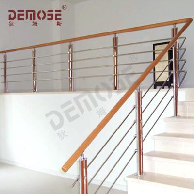 China Modern Stair Handrail Stainless Steel Railing For Stair Railing / Flat Bar Stair Railing for sale