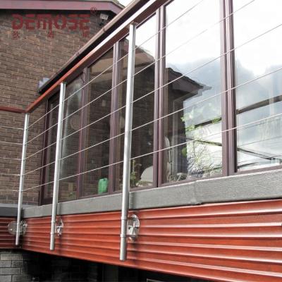 China Modern Design Handrail Inox Wire Mesh Kits Stainless Steel Antique Balcony Railing for sale