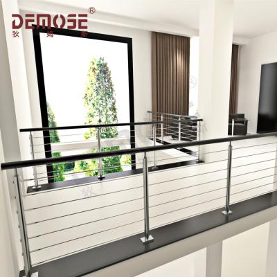 China Outdoor use balcony fencing outdoor hot dip galvanizing metal stair fencing wire stair railing for sale