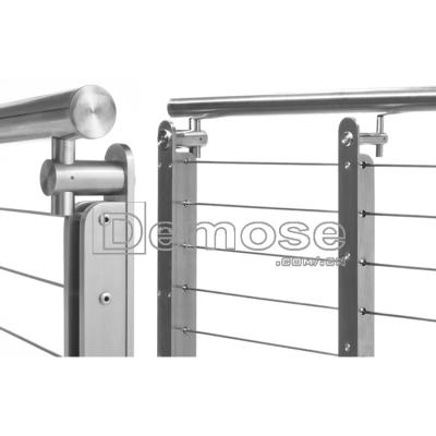 China Indoor/Outdoor Galvanized Steel Pipe Balcony Railing | stainless steel rod railing for sale