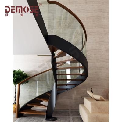 China Outdoor Mild Steel Spiral Staircase / Indoor Spiral Staircase for sale