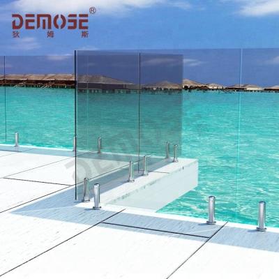 China Swimming pool fence plexiglass fence panels/tempered glass pool fencing on sale for sale