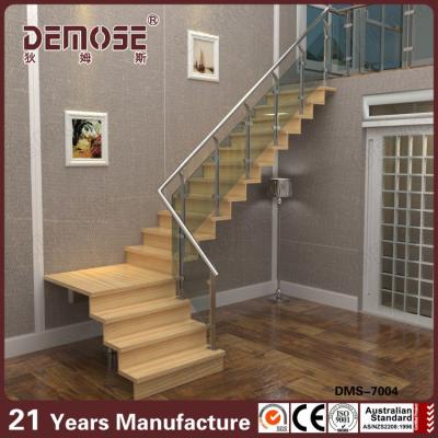 China DIY interior design steel stairs single steel beam stairs with wooden stair step for sale