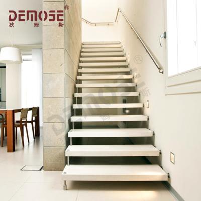 China Indoor Staircase Fencing Kits Floating Stairs Wooden Staircase for sale