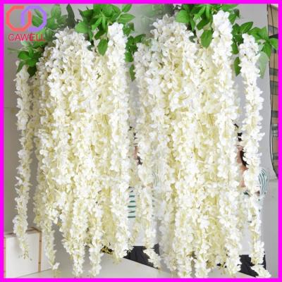 China Artificial flower wisteria plastic stem for outdoor artificial flower wisteria plastic stem for outdoor for sale