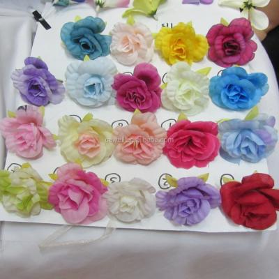 China 2015 new hot sale mini silk arificial flower design artificial flower head rose,artificial flower corsage for sale