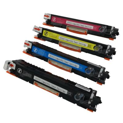 China COMPATIBLE 130A CF350A CF351A CF352A CF353A color compatible refillable toner cartridge for CP1025nw pro 100 hp printer for sale