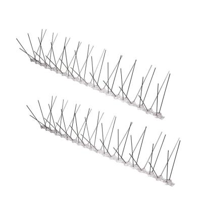 China Sustainable Wholesale Plastic Bird Spike Anti Pigeon Plastic Based Stainless Steel 12packs Bird Spikes Bird Control for sale