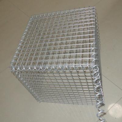 China 2x1x1m Welded Type Protection China Gabion Cage High Tensile Solid Welded Gabion Basket Wall for sale