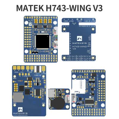 China New MATEK H743-WING V2 Flight Controller Upgrade V3 Camera Dual Input Flight Control None for sale