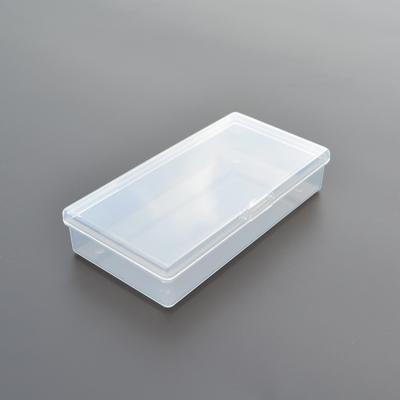 China Recyclable Plastic Rectangle PP Box With Hinged Lid for sale