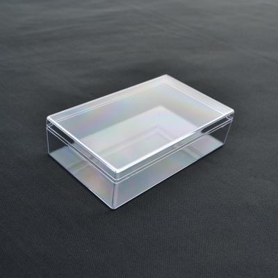 China Clear Recyclable Plastic Packaging Box 130*78*35 Big Plastic Box Clear Hard Plastic Boxes for sale