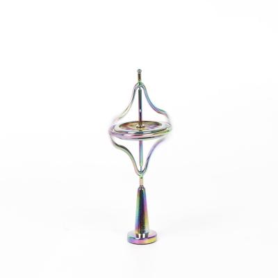 China Hot Sale Metal Decompression Products Colorful Fingertip Toy Metal Gyroscope for sale