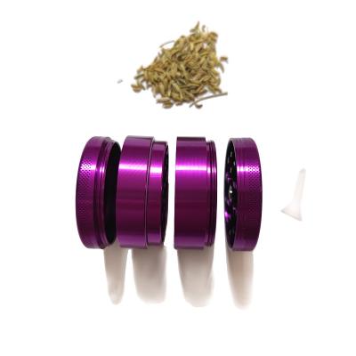 China Grinding Tobacco Custom Logo Aluminum 3 Inch Smoke Spice Herb Saver 4Layers Accessory Grinder Cards For Sale for sale