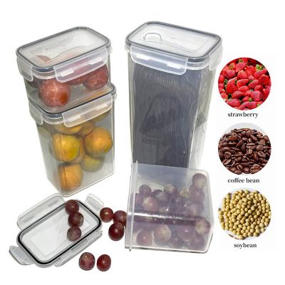 China Large Kitchen Eco-friendly Sealing Containercheap Plastic Organization Microwavable And Food Storage Canisters for sale