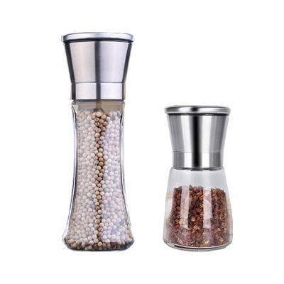 China Low Price Viable Custom Logo Kitchen Manual Small Salt and Black Pepper Mill Grinder For Sale for sale