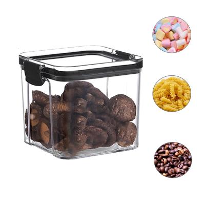 China Hot Selling Bpa Free Acrylic Fridge Viable Clear Plastic Lock And Food Safe Storage Container for sale