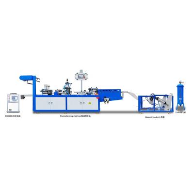 China Three Station Lids 3 Positive And Negative Vacuum Press Thermoforming Machine For Plastic Products for sale