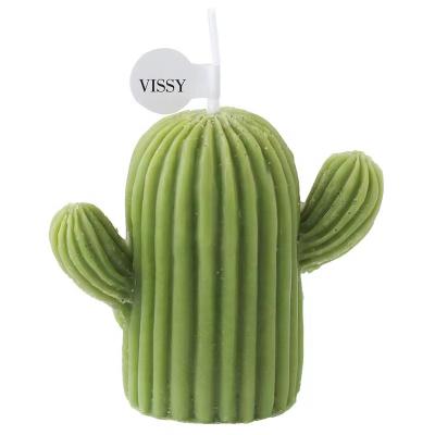 China Birthdays Candles Holder Decoration Birthday Cake Cactus Candles Cactus Tealight Candles Handmade Design For Wedding Party Decorations for sale