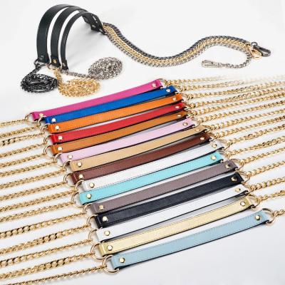 China Red Gold Black Fashion Leather Bag Strap Accessories Leather Purse Chain Strap Purse Straps for sale