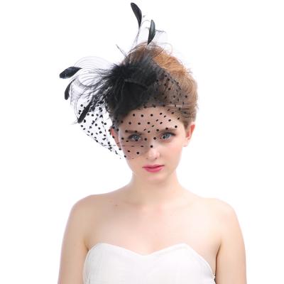 China Adults Quality Workmanship Summer Outdoor Wedding Mesh Hat Perfect Accessory Fascinator for sale