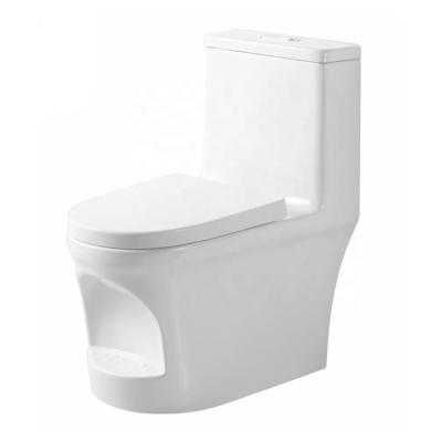 China Bathroom Ceramic Siphonic Toilet New Porcelain Double-Flow One-Piece Design for sale