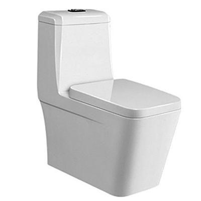 China Newest Double-flush 9215 Model One-Piece Washroom Floor Mount Siphonic Jet Toilet for sale