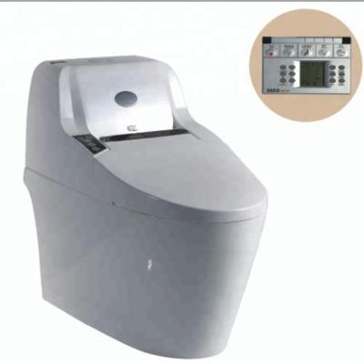 China Automatic Operation 745W Intelligent Automatic Bidet Toilet Floor Standing Ceramic Smart Toilet for sale