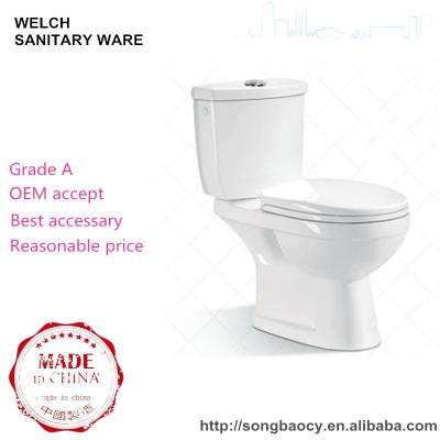 China Double-Flow 8135 Cheapest Price Bathroom Sanitary Ware Two Piece Toilet Cabinet for sale