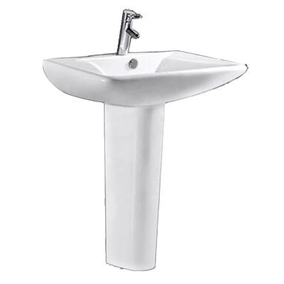 China 015C Modern Lavatory Or Kitchen Freestanding Deep Corner Vessel Sink Pedestal Wash Basin for sale