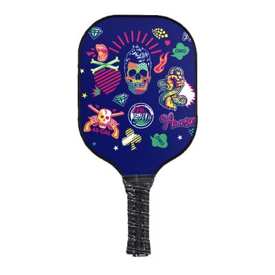 China Pickleball Paddle with Carbon Fiber Face, Cover Device, Ultra Cushion, Polypropylene Honey Core SSP006 for sale