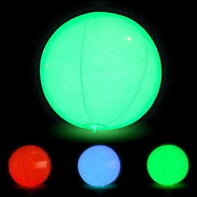 China Plastic Floating Pool Lights Inflatable Ball, Waterproof Outdoor LED Glow Globe, Color Changing Night Light Floating Ball Lamp for sale