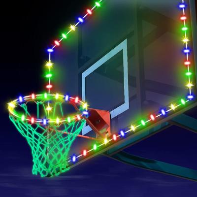 China Ignition basketball hoop, stand and bottom, with luminous more distance, durable, waterproof, up-to-date, great for outdoor sports SLT008 for sale