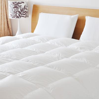 China Anti-allergy down feather fill hotel collection fluffy comforter duvet cover set bedding down comforter for home hotel feather comforter for sale