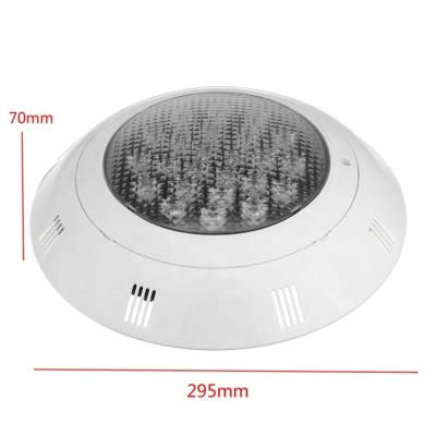 China Hot sale pool factory ABS material IP68 waterproof par56 AC/DC12V 18W wall mounted led pool lights for sale