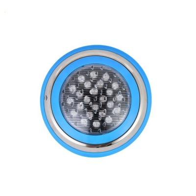 China Durable IP68 LED Pool RGB Underwater Light With AC/DC12V Remote Control Wall Light Led For Swimming Pool Slim Type 18w for sale