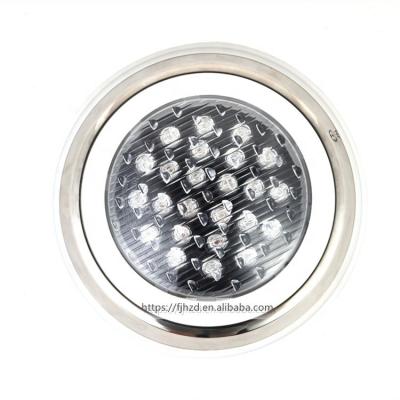 China China Factory 18w Ip68 Durable Waterproof Surface Mounted Stainless Steel AC 12v Dc Input Deep Drop Underwater Led Swimming Light for sale