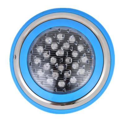 China Durable 24w stainless steel under water lamp ip68 12 volt pool led lights bottom water does not change pool color led light for sale