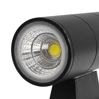 China Double Wall Lamp AC120V Input Black Housing 3000K Outdoor LED Wall Light for sale