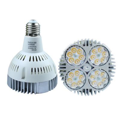 China Modern AC85-265V Input E27 E26 GU10 Base Par30 35w Led Bulb Spotlight for sale